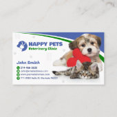 Dierenkliniek, Dierenzorg, Dierenarts Visitekaartje (Voorkant)