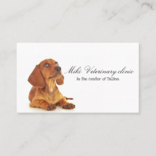 Dierenkliniek Huisdieren Dier Hond Bedrijfskaart Visitekaartje