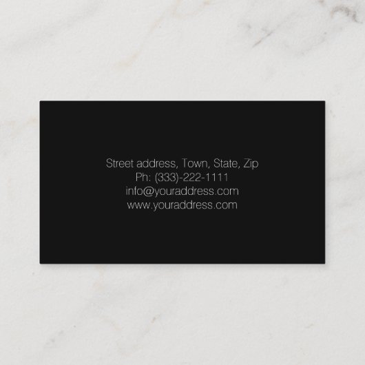 Dierenkliniek Pet Care Visitekaartje (Achterkant)