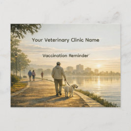 Dierenkliniek Vaccinatie Herinnering Ansichtkaart Briefkaart