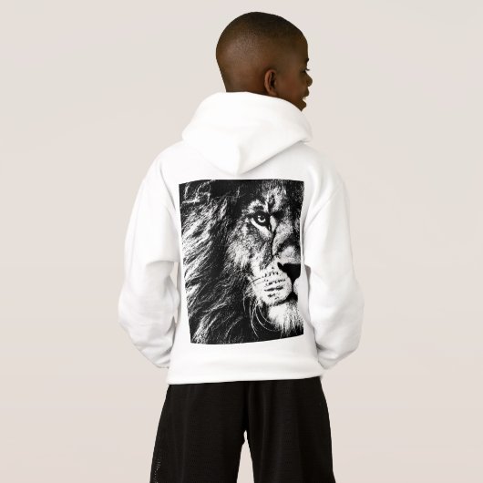 Dierenleeuwenkant Kinder boys Afdrukplaat Sjabloon (Achterkant volledig)