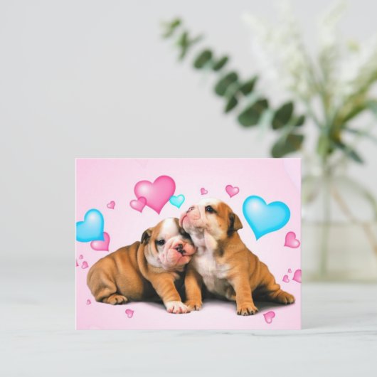 Dierenliefde Briefkaart (Staand voorkant)