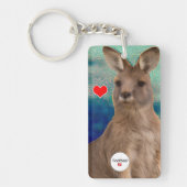 Dierenliefde - Kangoeroe Liefde Sleutelhanger (Voorkant)