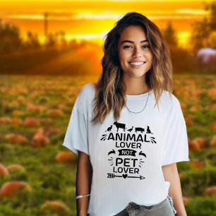 Dierenliefde Niet Huisdier Liefde Vegan Activisme T-shirt