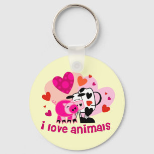 Dierenliefde Sleutelhanger