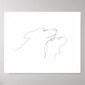 dierenliefhebber | Eén regel Art | Poster (Voorkant)