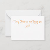  dierenliefhebber gerbil kerstkaart notitiekaartje (Achterkant)