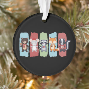 Dierenliefhebber Kerst Wasbeer Egel Winter Ornament