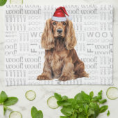 Dierenliefhebber Vakantie Cocker Spaniel Hond Kers Theedoek (Gevouwen)
