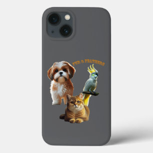 Dierenliefhebber van bont en veren hond, kat en vo Case-Mate iPhone case