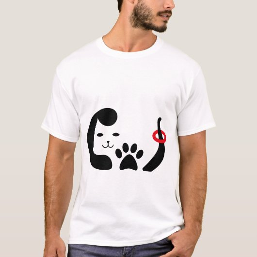 Dierenliefhebber voelt t-shirt (Voorkant)