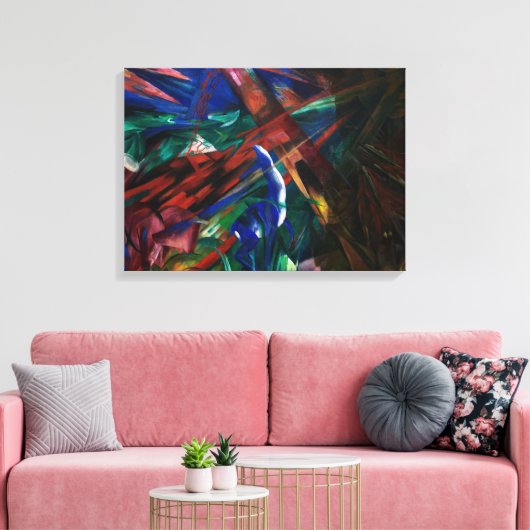 Dierenlot 1913 Franz Marc Olieverfschilderij Print (Insitu (Woonkamer))