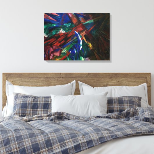 Dierenlot 1913 Franz Marc Olieverfschilderij Print (Insitu (Slaapkamer))