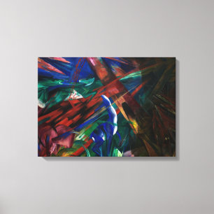 Dierenlot 1913 Franz Marc Olieverfschilderij Print