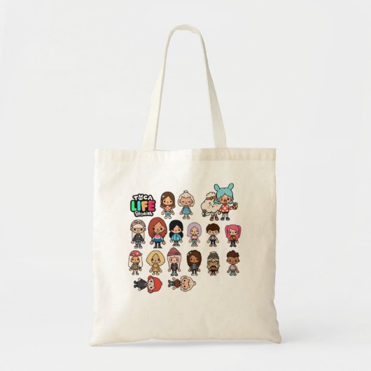 Dierenmantel Toca Boca Anime Gift voor Kerstmis Tote Bag (Voorkant)