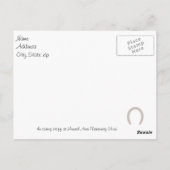 Dierenmedeleven bij paarden briefkaart (Achterkant)