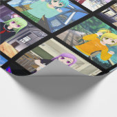 Dierenmeisjes die papier verpakken (Hoek)