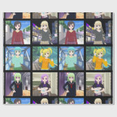 Dierenmeisjes die papier verpakken (Vlak)