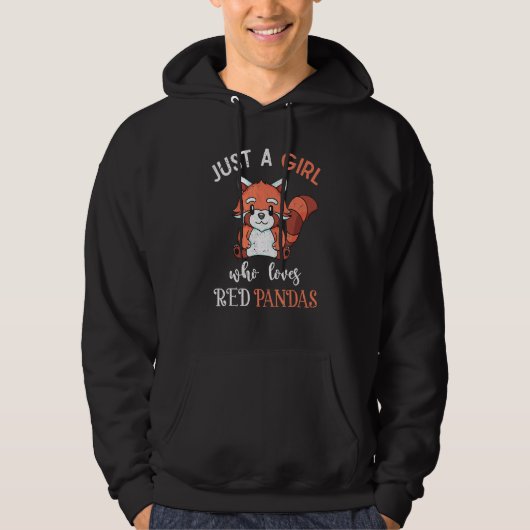 Dierenmeisjes Vrouwen Chinees Wildlife Red Panda Hoodie (Voorkant)