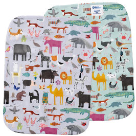 Dierenmenagerie omkeerbaar monddoekje