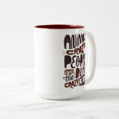 Dierenmisdadige mensen zijn de beste... tweekleurige koffiemok (Voorkant rechts)