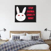 Dierenmishandeling nu canvas afdrukken stoppen (Insitu (Slaapkamer))