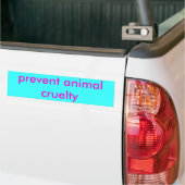dierenmishandeling voorkomen bumpersticker (Op Truck)