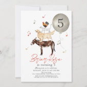 Dierenmuzikanten Sprookje Kind Verjaardag Kaart (Voorkant)