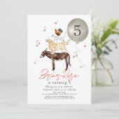 Dierenmuzikanten Sprookje Kind Verjaardag Kaart (Staand voorkant)