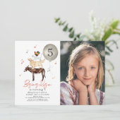 Dierenmuzikanten Sprookjesfoto Kind jarig Kaart (Staand voorkant)