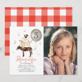 Dierenmuzikanten Sprookjesfoto Kind jarig Kaart (Voorkant / Achterkant)