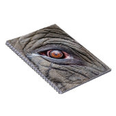 Dierenolifantenoog dicht bij notitieboek (Rechterzijde)