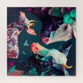 Dierenontwerp puzzle legpuzzel (Horizontaal)