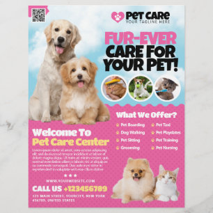 Dierenopvang / Pet Hotel Flyer