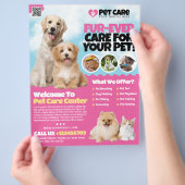 Dierenopvang / Pet Hotel Flyer (Hand)