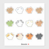 dierenpaar sticker (Vel)