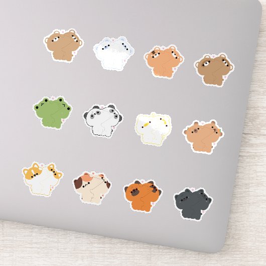 dierenpaar sticker (Detail)