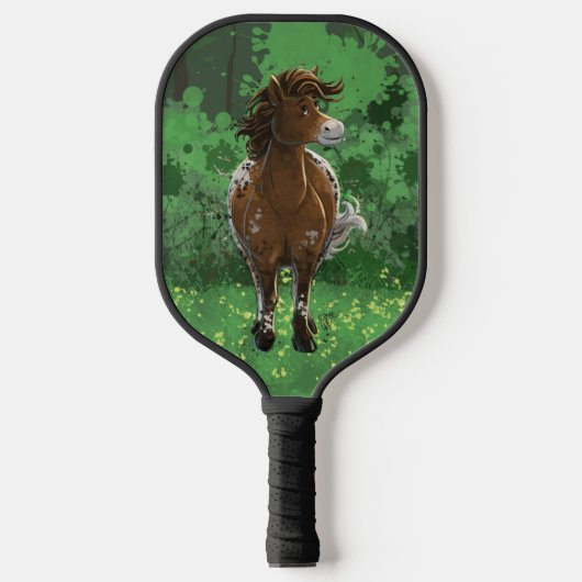Dierenparade Apaloosa Horse Pickleball Paddle (Voorkant)