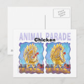Dierenparade Chicken Briefkaart (Voorkant / Achterkant)