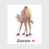 Dierenparade kameel sticker (Vel)