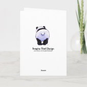 Dierenparade Panda Beer Happy Mothers Day Kaart (Achterkant)