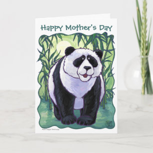Dierenparade Panda Beer Happy Mothers Day Kaart