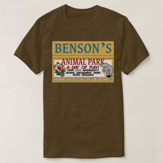 Dierenpark Bensons T-shirt (Design voorkant)