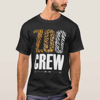 Dierenpark Crew Safari Dierkundige Dieren T-shirt