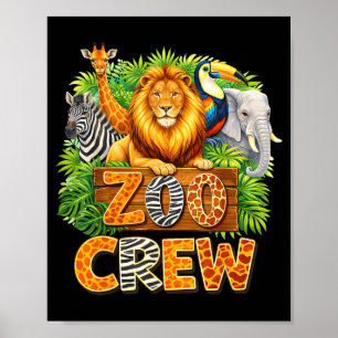Dierenpark Crew Safari Wilde Dieren Dierenpark Ver Poster