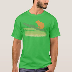 Dierenpark dier woordspeling Capybara Krokodil vri T-shirt