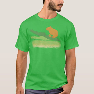 Dierenpark dier woordspeling Capybara Krokodil vri T-shirt