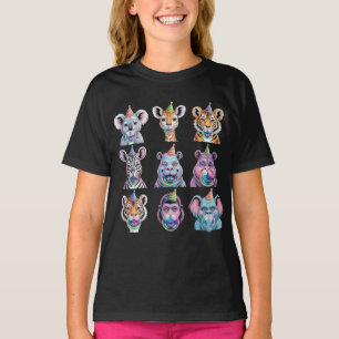 Dierenpark Dieren Wilde Dieren Verjaardagsfeestje T-shirt