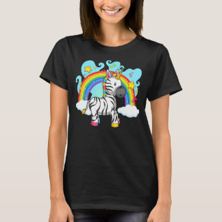 Dierenpark Regenboog Zebracorn Fantasie Eenhoorn Z T-shirt