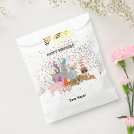 Dierenpartij - Dieren op de geboorte Bedankzakje